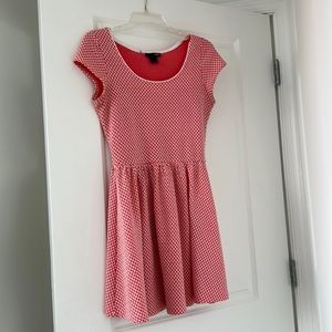 Aqua Pink Peplum Dress